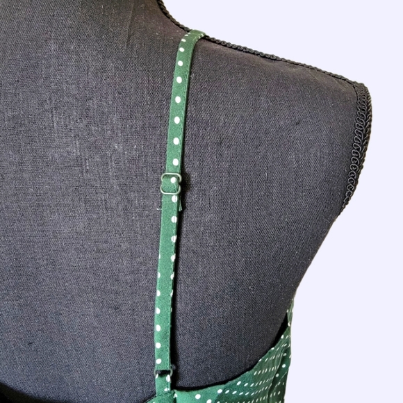 NWT Green Polka Dot Dress - Picture 4 of 5